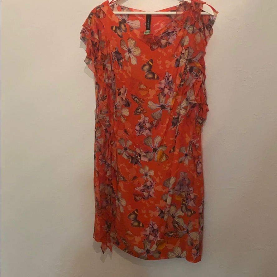 Orange Butterfly Dress